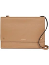 BURBERRY LEATHER POUCH WITH DETACHABLE STRAP