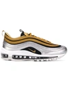 Nike Air Max 97 Special Edition Metallic Silver And Gold Sneakers In Silver