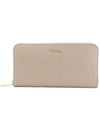 FURLA FURLA BABYLON ZIP AROUND WALLET - NEUTRALS