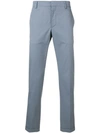 Prada Classic Straight Trousers In Blue