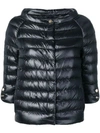Herno Short Puffer Jacket In Blue