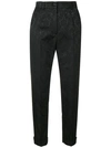 DOLCE & GABBANA JACQUARD CROPPED TROUSERS