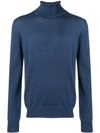 Barba Napoli Barba Turtle Neck Jumper - Blue In Blue