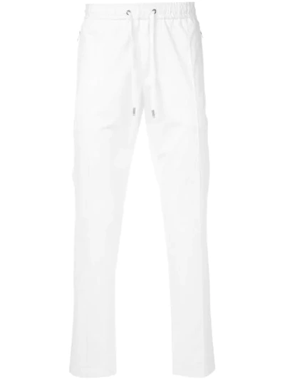 Dolce & Gabbana Drawstring Track Trousers In White