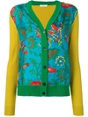 La Doublej Gemini Cardigan In Dragon Flower Turchese