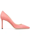 Jimmy Choo Love 85 Suede Pumps In Pink