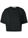 Acne Studios Cylea Cropped T-shirt In Black