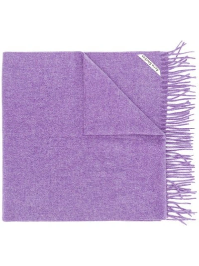 Acne Studios Canada Nr New围巾 - 紫色 In Azs-purple Melange