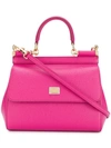 Dolce & Gabbana Medium Sicily Shoulder Bag In Pink