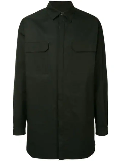 Rick Owens Overshirt Jacket In Black