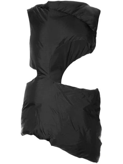 Rick Owens Abstract Cutout Vest In 09 Black