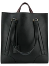 FERRAGAMO EMBOSSED LOGO TOTE BAG