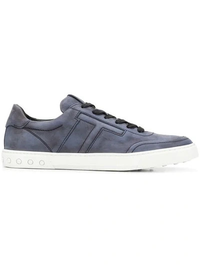 Tod's Embossed T Trainers In U814