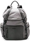 ERMENEGILDO ZEGNA ERMENEGILDO ZEGNA XXX BUCKLED BACKPACK - GREY