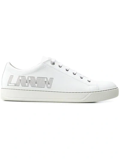 Lanvin 3d Print Sneakers In White