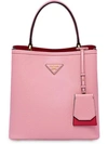 Prada Double Medium Bag In Pink