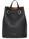 BURBERRY THE LEATHER GROMMET DETAIL BACKPACK