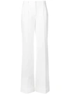 Dolce & Gabbana White Palazzo Pants With Logo Detail In White