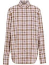 BURBERRY FIL COUPÉ CHECK COTTON SHIRT