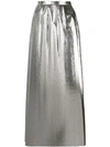 MAISON MARGIELA TONAL PLEATED MAXI SKIRT