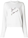 SAINT LAURENT GRAPHIC LOGO SWEATSHIRT