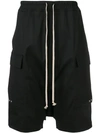 RICK OWENS ELASTICATED WAIST SHORTS