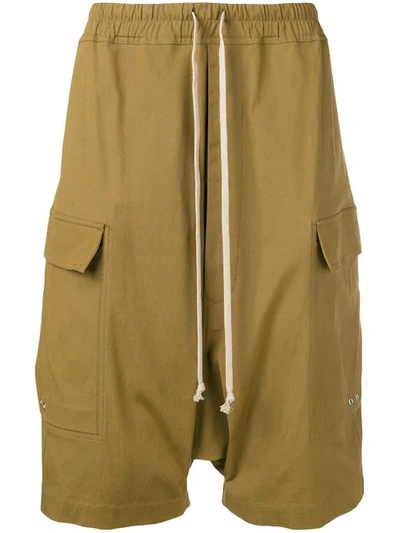 Rick Owens Elasticated Waist Shorts In Brown