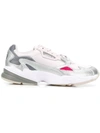 Adidas Originals Women's Falcon Metallic Lace-up Low Top Sneakers In White