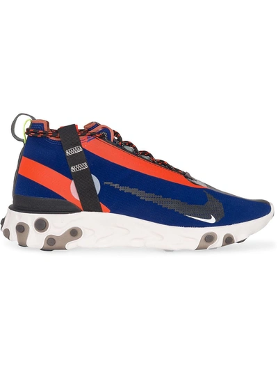 Nike React Runner Mid Wr Ispa Ripstop Sneakers In Blue