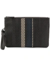 ERMENEGILDO ZEGNA WOVEN CLUTCH BAG