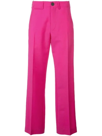 Loewe Straight Leg Trousers In Pink