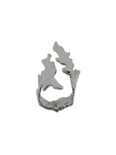 Annelise Michelson Sea Leaf Ring In Silver
