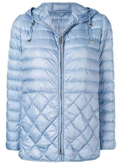 Max Mara Light Blue Polyamide Down Jacket