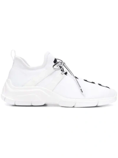 Prada Sneakers Mit Logo-print In White