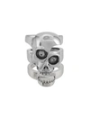 ALEXANDER MCQUEEN DIVIDED SKULL RING