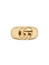 GUCCI 18KT YELLOW GOLD GG RUNNING CHEVALIER RING