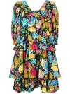 La Doublej Colombo Grande Printed Dress In Blue