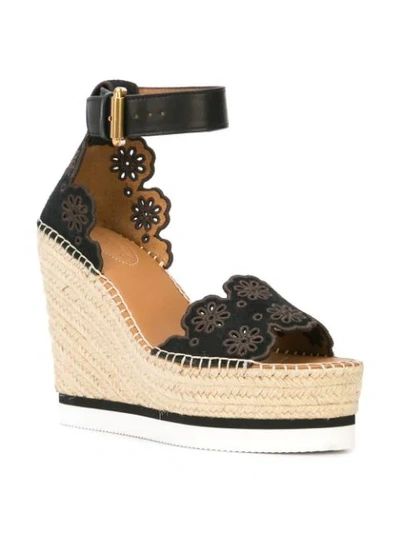 See By Chloé See By Chloe Black Glyn Wedge Sandals