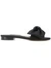 Newbark Black Eva Satin Slides In Black