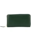 Comme Des Garçons Rectangular Zip-around Wallet In Green