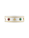 GUCCI 18KT YELLOW GOLD ICON GEMSTONE RING