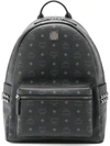 Mcm Large Stark Stud-embellished Backpack In Black