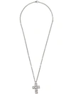 GUCCI GUCCI SQUARE G CROSS NECKLACE - SILVER