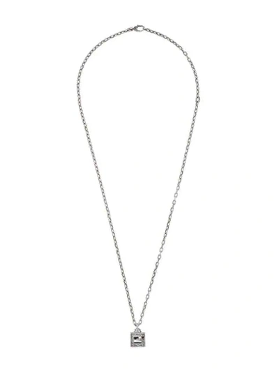 Gucci Geometric Logo Necklace - 银色 In Silver