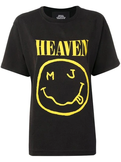 Marc Jacobs Heaven Graphic Print T-shirt In Black