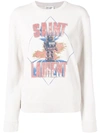 SAINT LAURENT GRAPHIC PRINT SWEATER