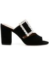 PARIS TEXAS jewelled buckle mules