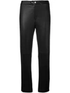 ISABEL MARANT CROPPED LEATHER TROUSERS