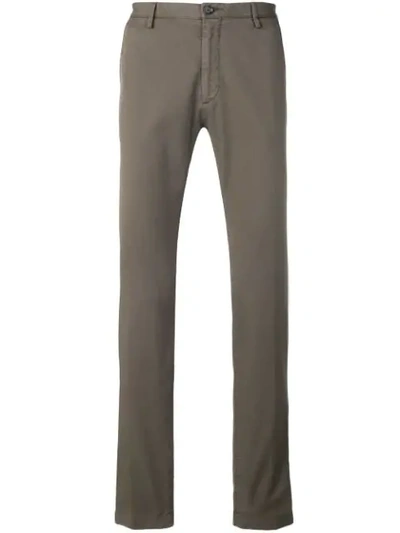 Hugo Boss Straight Leg Trousers In Grey