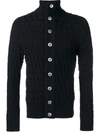 S.n.s Herning Stark Button Cardigan In Blue